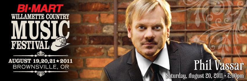 Phil Vassar at the Bi-Mart Willamette Country Music Festival